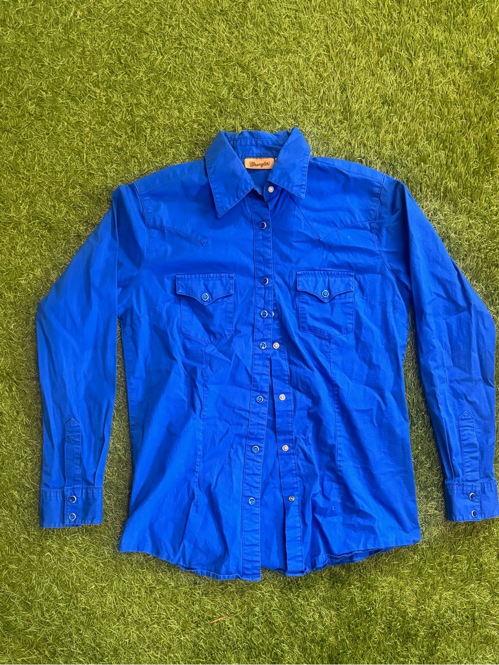 Wrangler Western Pearl snap button up men’s Small